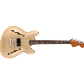 Tom DeLonge Starcaster®, Rosewood Fingerboard, Chrome Hardware, Satin Shoreline Gold