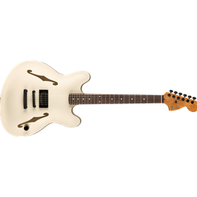 Tom DeLonge Starcaster®, Rosewood Fingerboard, Black Hardware, Satin Olympic White