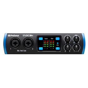 PreSonus® Studio 26c, Black and Blue