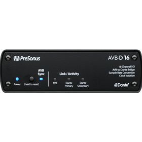 PreSonus® AVB-D16 Network Switch and Bridge, Black