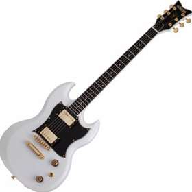 Schecter 542-SHC ZV-H6LLYW66D 6 String RH Electric Guitar - Gloss White