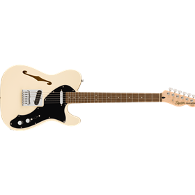 Affinity Series® Telecaster® Thinline, Laurel Fingerboard, Black Pickguard, Olympic White