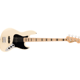 Affinity Series® Active Jazz Bass®, Maple Fingerboard, Black Pickguard, Olympic White