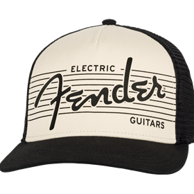 Fender® Electric Hat Black/Cream One Size
