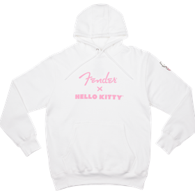 Fender® x Hello Kitty® White Sleeve Logo Hoodie, M