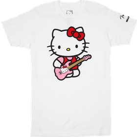 Fender® x Hello Kitty® White Sleeve Hit Logo Tee, L