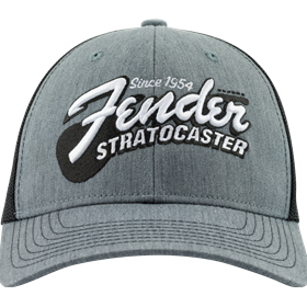 Fender® Stratocaster™ Guitar Hat, Heather Gray