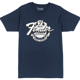 Fender® World Wide Tee, Vintage Navy, S