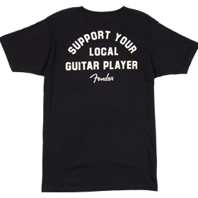 Support Your Local Guitar Player Tee, Black, M