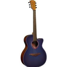 Lag Guitars Tramontane Special Dreadnought Cutaway Acoustic / Electric Guitar (Blue Burst)