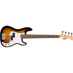 Mini Precision Bass®, Laurel Fingerboard, White Pickguard, 2-Color Sunburst
