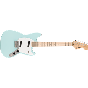 Squier Sonic® Mustang®, Maple Fingerboard, White Pickguard, Daphne Blue