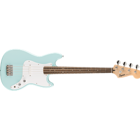 Squier Sonic® Bronco™ Bass, Laurel Fingerboard, White Pickguard, Daphne Blue