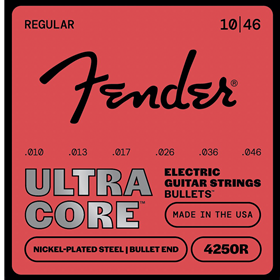 4250 Ultracore™ Guitar Strings, Nickel Plated Steel, Bullet End, 4250R Gauges .010-.046, (6)