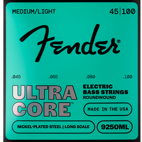 9250 Ultracore™ Bass Strings, Nickel Plated Steel, Ball End, 9250ML Gauges .045-.100, (4)