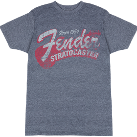 Fender® Since 1954 Strat T-Shirt, Blue Smoke, M