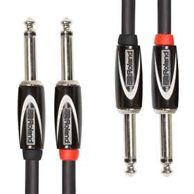 5ft 1.5m Interconnect Cable, Dual 1/4 - 1/4