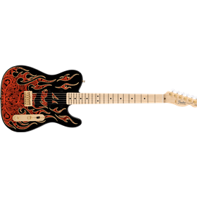 James Burton Telecaster®, Maple Fingerboard, Red Paisley Flames