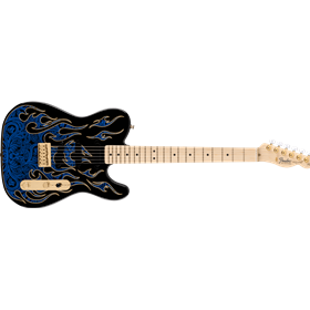 James Burton Telecaster®, Maple Fingerboard, Blue Paisley Flames