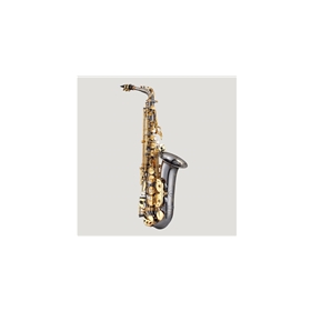 Antigua AS4240BG Powerbell Alto Saxophone | Black Nickel Body w/ Gold Keys