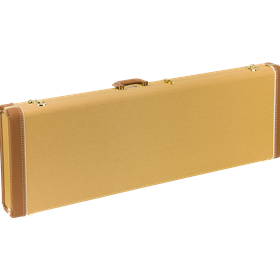 G&G Deluxe Jazz Bass® Hardshell Case, Tweed with Red Poodle Plush Interior