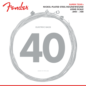 7250 Bass Strings, Nickel Plated Steel, Long Scale, 7250L .040-.100 Gauges, (4)