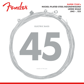 7250 Bass Strings, Nickel Plated Steel, Long Scale, 7250-5M .045-.125 Gauges, (5)