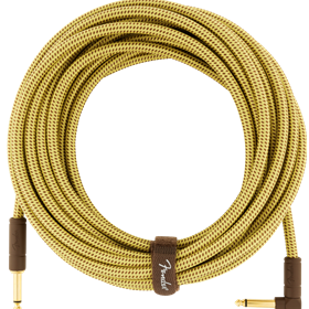 Deluxe Series Instrument Cable, Straight/Angle, 25', Tweed