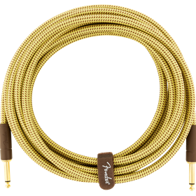 Deluxe Series Instrument Cable, Straight/Straight, 15', Tweed