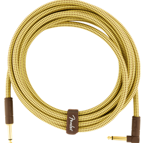 Deluxe Series Instrument Cable, Straight/Angle, 15', Tweed