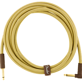 Deluxe Series Instrument Cable, Straight/Angle, 10', Tweed