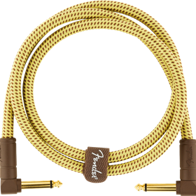 Deluxe Series Instrument Cable, Angle/Angle, 3', Tweed