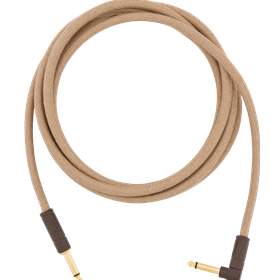 Festival Instrument Cable, Straight/Angle, 10', Pure Hemp, Natural