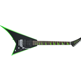 X Series Rhoads RRX24, Laurel Fingerboard, Black with Neon Green Bevels