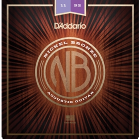 D'Addario Acoustic Guitar Nickel Bronze Custom Lite