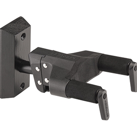 Hercules, Auto Grip System (Ags) Guitar Hanger, Black Wood Base, Short Arm