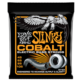Ernie Ball Hybrid Slinky Cobalt Bass Strings, 45-105