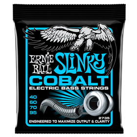 Ernie Ball Extra Slinky Cobalt Bass Strings, 40-95