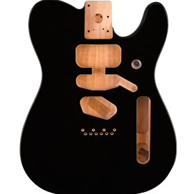 Deluxe Series Telecaster® SSH Alder Body Modern Bridge Mount, Black