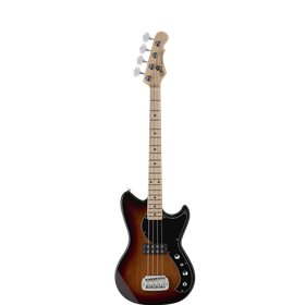 G&L Fullerton Deluxe Fallout Bass, 3 Tone Sunburst