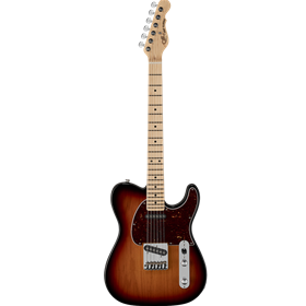 G&L Fullterton Deluxe ASAT Classic 3-Tone Sunburst with Caribbean Rosewood Fingerboard, Tortoise Pic