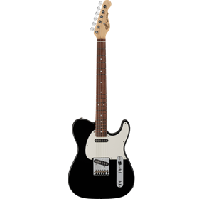 G&L Fullterton Deluxe ASAT Classic Jet Black with Caribbean Rosewood Fingerboard, 3-ply Parchment Pi