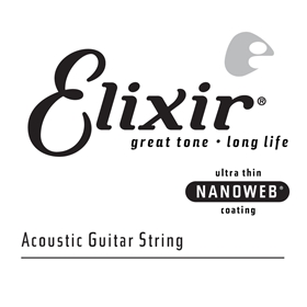 Elixir Phosphor Bronze Acoustic Guitar String with Nanoweb Coating - .056