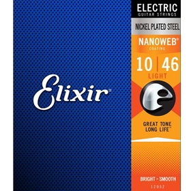 Elixir Light Electric Nickel Plated Steel With Nanoweb Coating (.010 - .046)