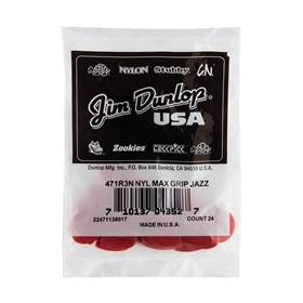 Dunlop Max-grip® Jazz III Carbon Fiber Guitar Pick (24/pack)