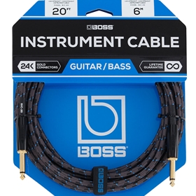 Boss 20' Instrument Cable, 24k Gold Plated Connectors