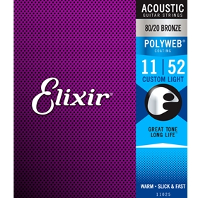 Elixir Acoustic Lite 10-47 | 80/20 Bronze with Polyweb Coating