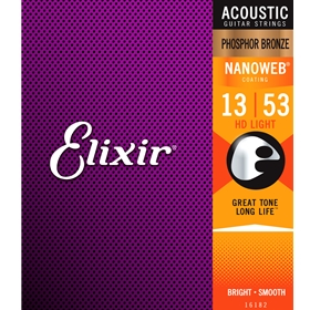 Elixir Acoustic HD Light 13-53 | Phosphor Bronze with Nanoweb Coating