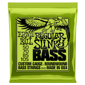 Ernie Ball  Regular Slinky Roundwound Bass Strings, 50-105