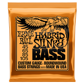 Ernie Ball Hybrid Slinky Roundwound Bass Strings, 45-105